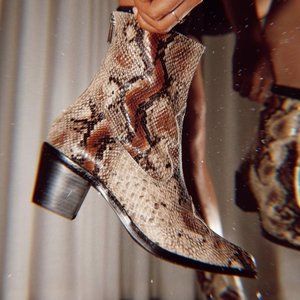 Therapy "Pablo" snake print boots